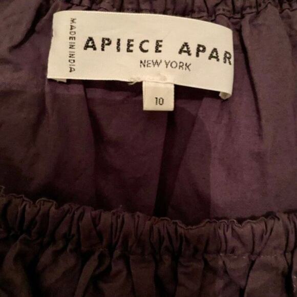 Apiece Apart Off the shoulder Cotton Blouse Navy size 10 - Picture 2 of 4